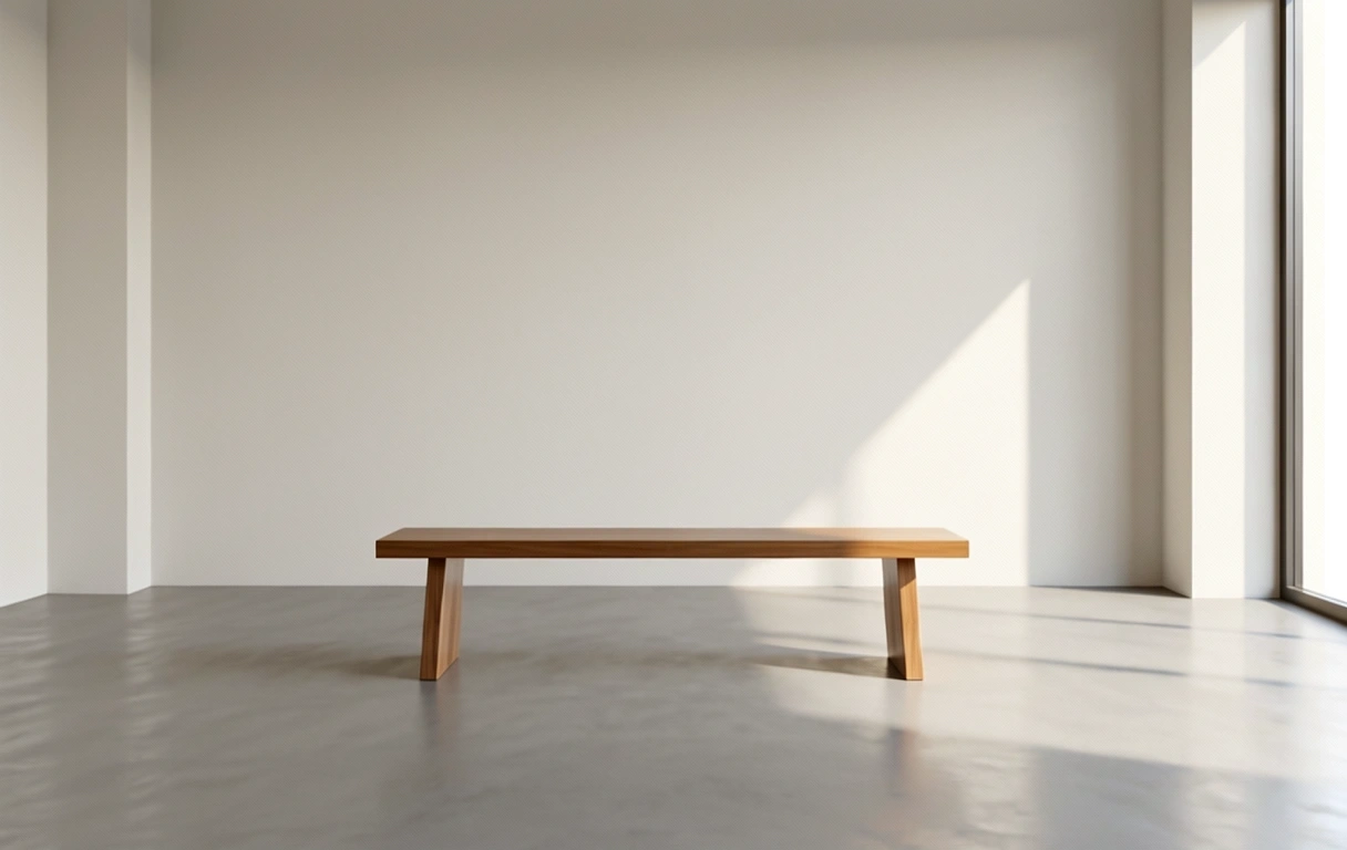 Espacio de meditación minimalista